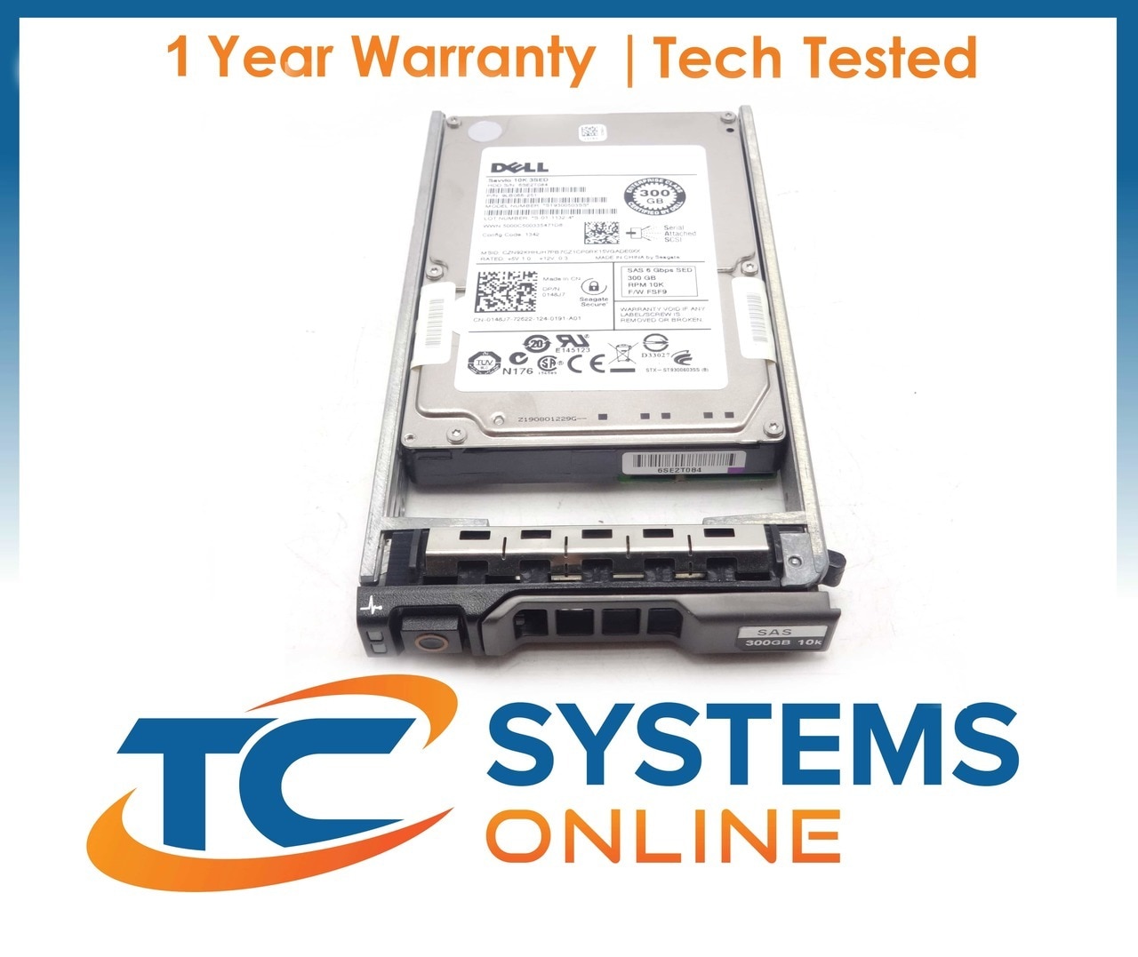 1 Year Warranty New Dell PowerVault MD3220i 600GB 10K SAS 6G 2.5/" Hard Drive