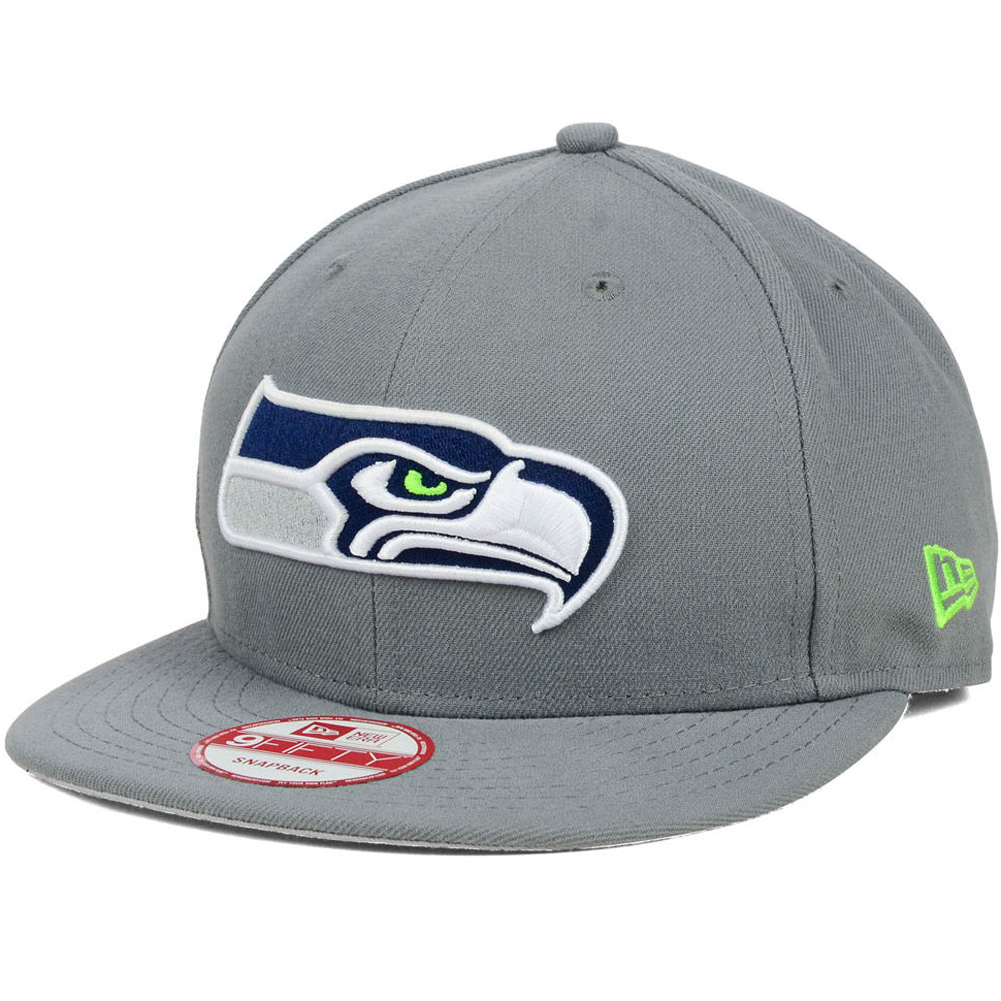 Seattle Seahawks New Era Storm Gray Team Color 9FIFTY Snapback Cap