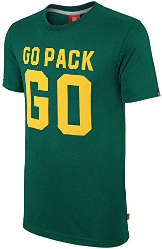 Nike Green Bay Packers Instant Replay Retro Go Pack Tri-Blend Flex Flock T-Shirt