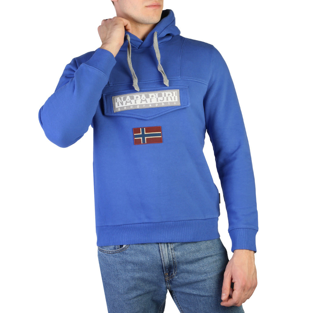 Napapijri Burgee Hooded Bright Blue 