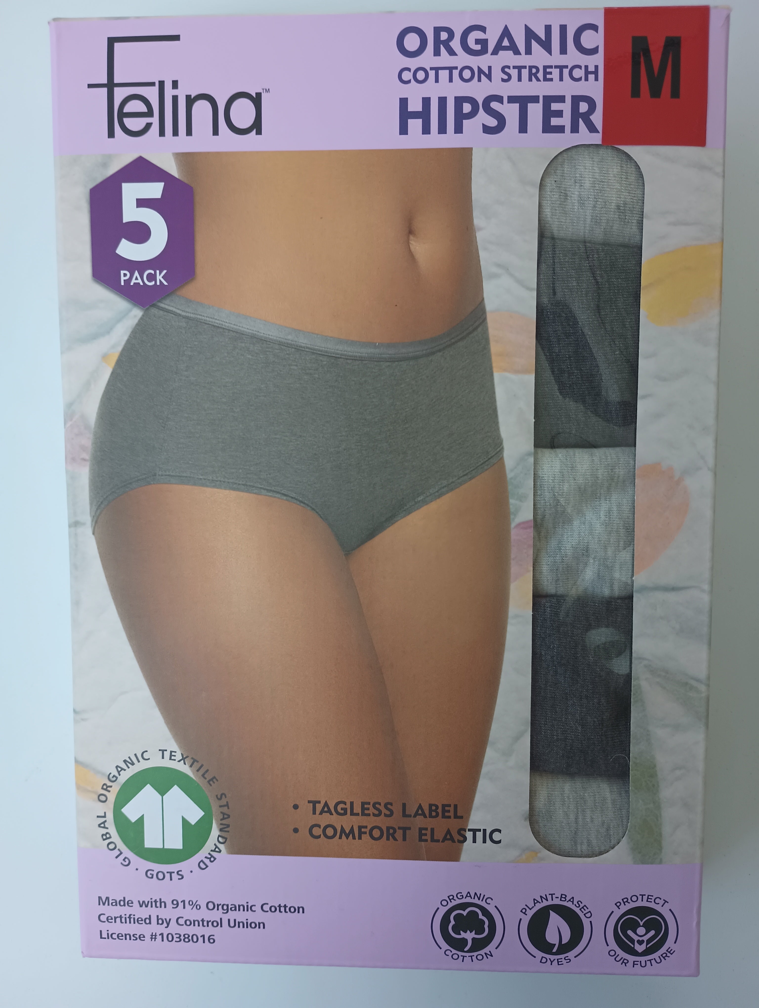 Felina Damen 5er Pack Bio Baumwolle Stretch Hipster - Bild 13 von 13