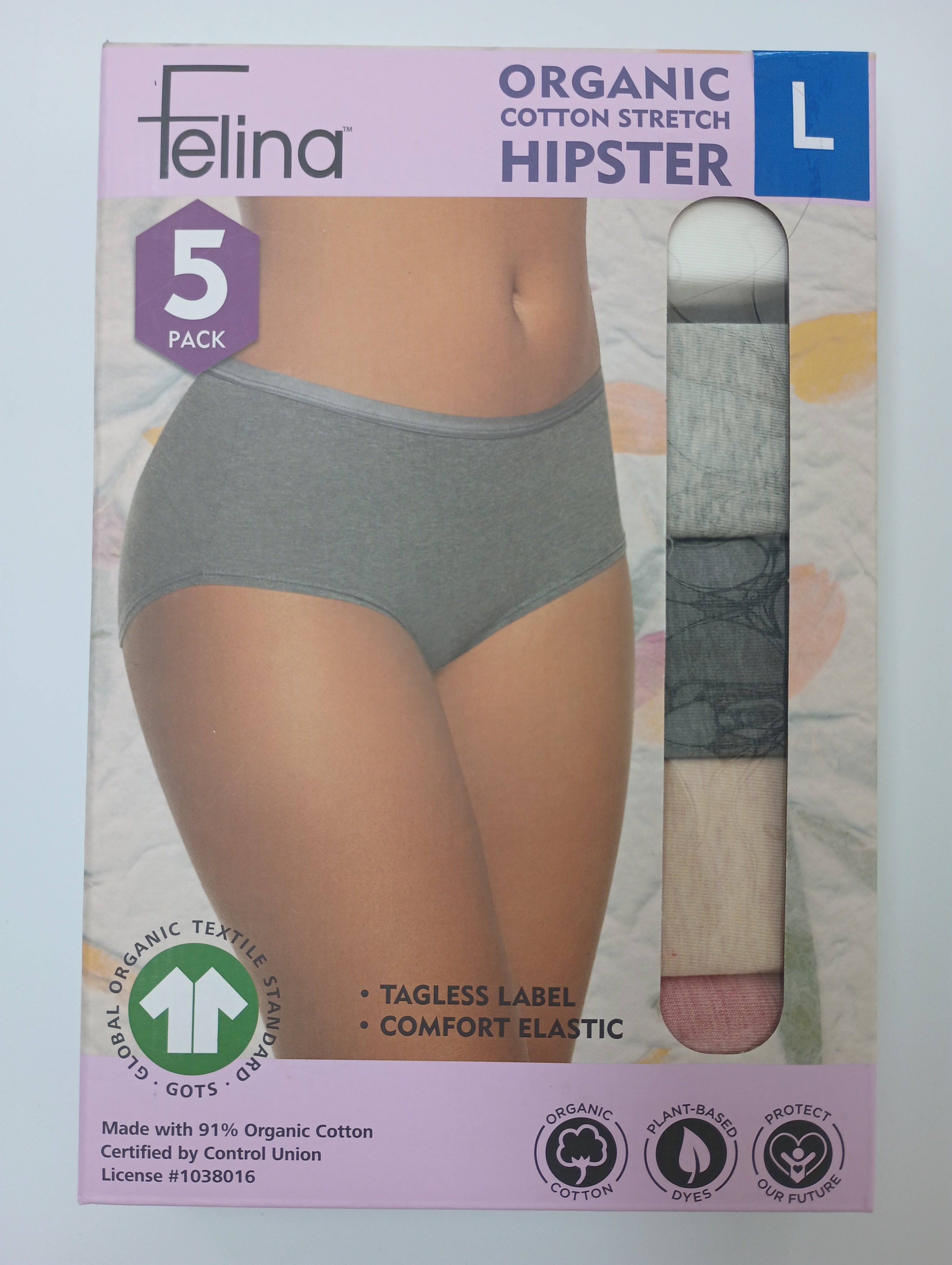 Felina Damen 5er Pack Bio Baumwolle Stretch Hipster - Bild 8 von 13