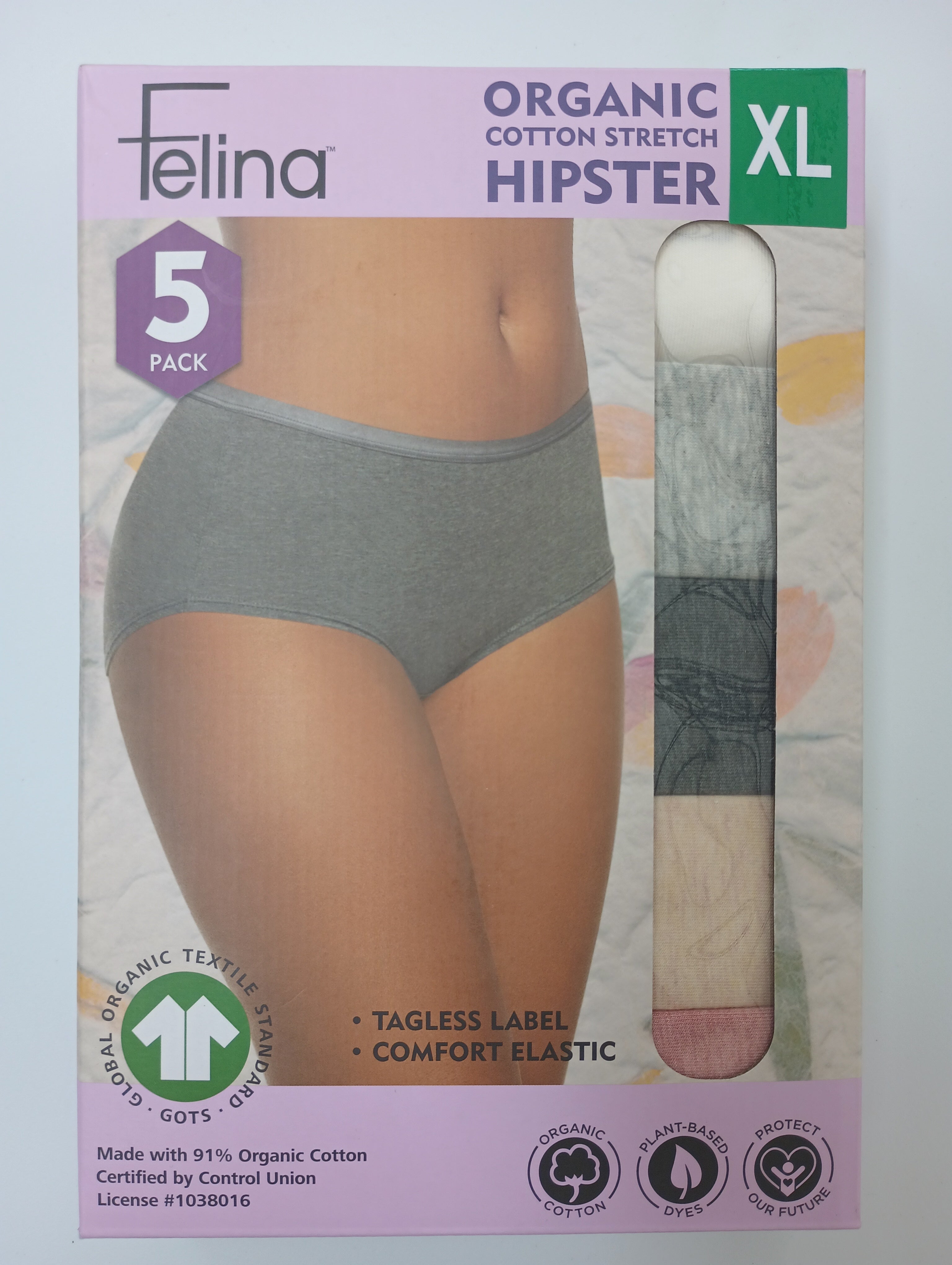 Felina Damen 5er Pack Bio Baumwolle Stretch Hipster - Bild 9 von 13