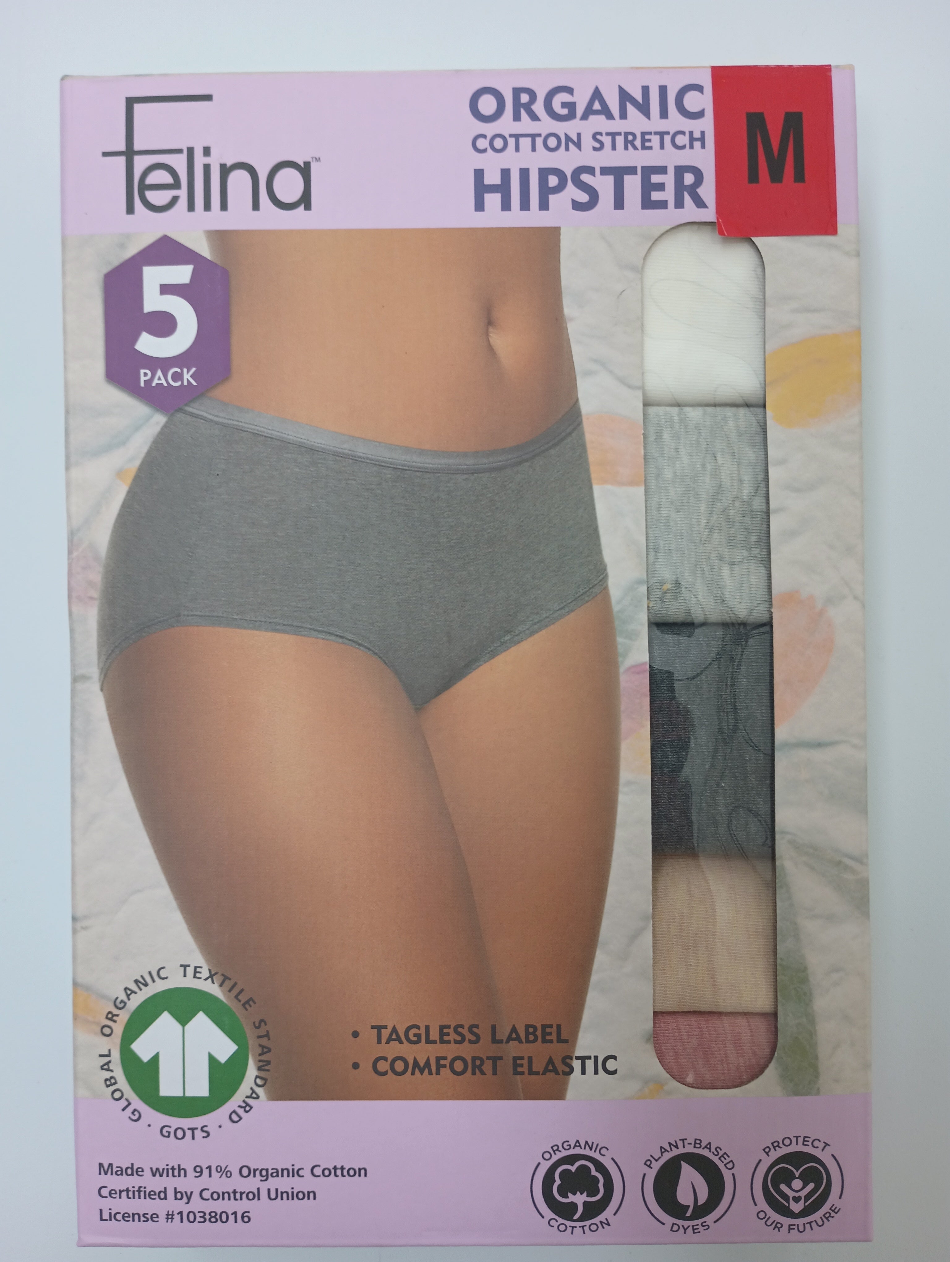 Felina Damen 5er Pack Bio Baumwolle Stretch Hipster - Bild 11 von 13