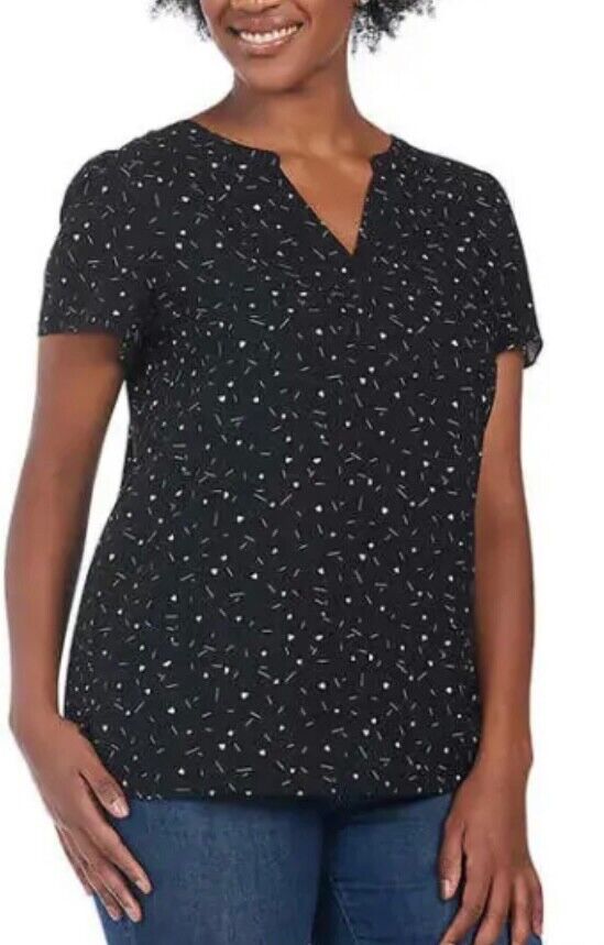 Hilary Radley Damen Bluse mit V-Ausschnitt bedruckt - Bild 21 von 22
