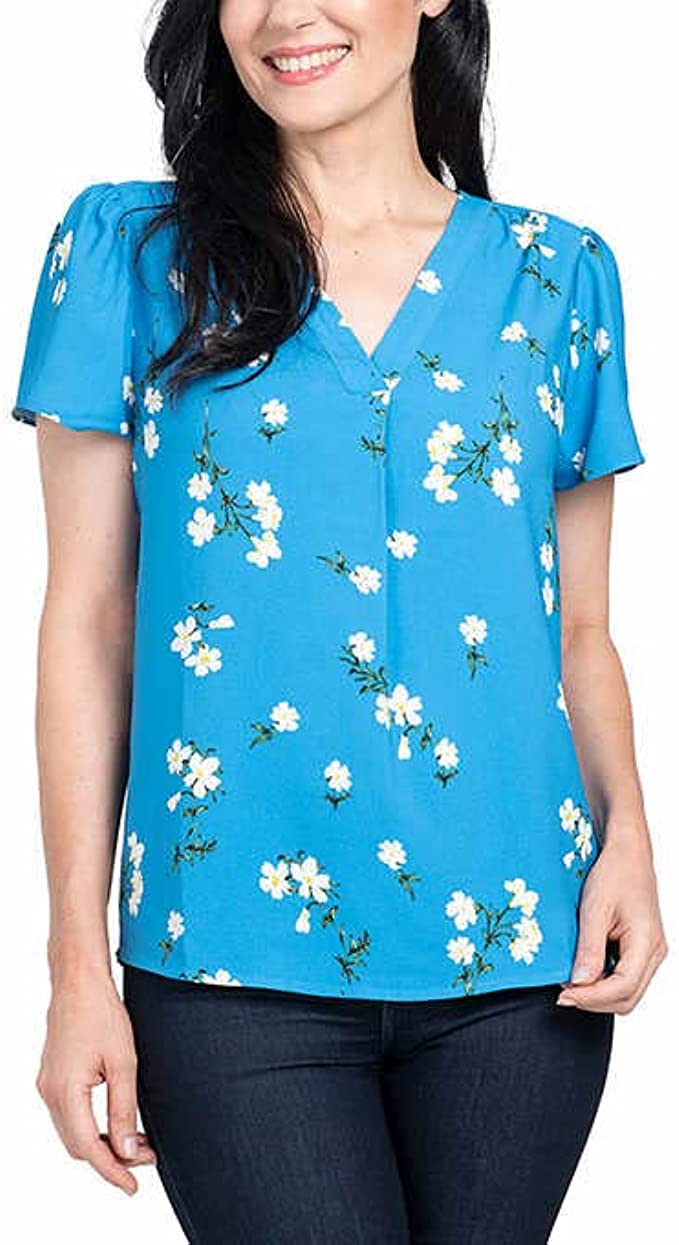 Hilary Radley Damen Bluse mit V-Ausschnitt bedruckt - Bild 16 von 22