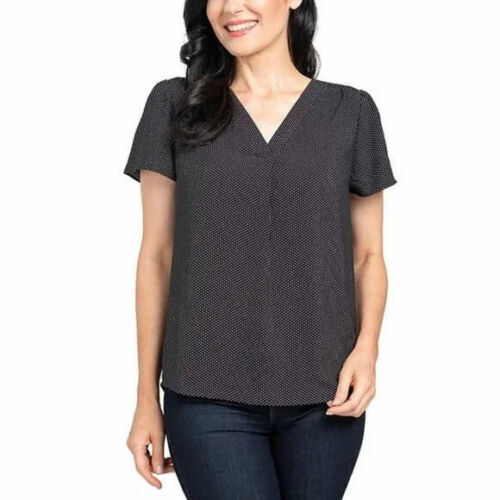 Hilary Radley Damen Bluse mit V-Ausschnitt bedruckt - Bild 18 von 22