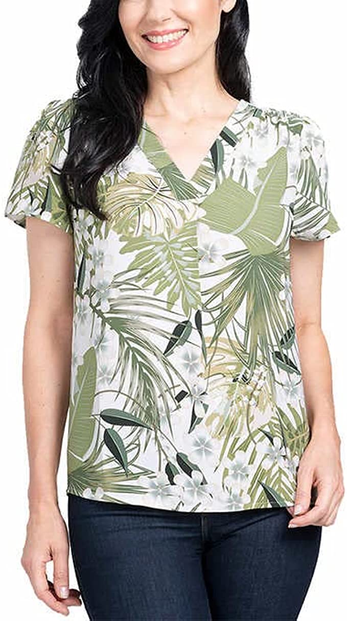 Hilary Radley Damen Bluse mit V-Ausschnitt bedruckt - Bild 13 von 22