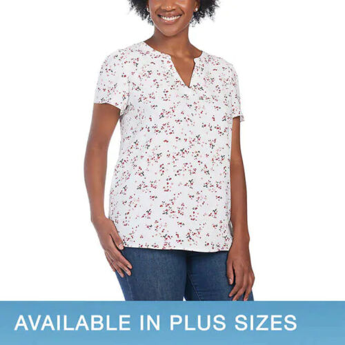 Hilary Radley Damen Bluse mit V-Ausschnitt bedruckt - Bild 22 von 22