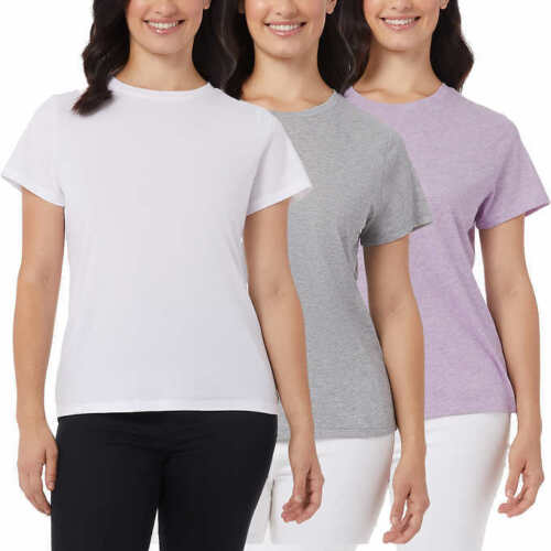 32 Grad cooles ultraweiches Damen T-Shirt aus Baumwolle 3er Pack - Bild 14 von 14