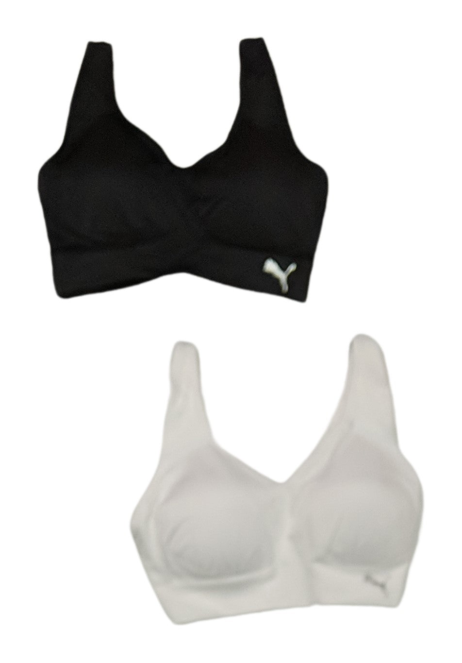 Paquete de 2 sujetadores deportivos para mujer Puma copas extraíbles sin costuras - Imagen 11 de 16