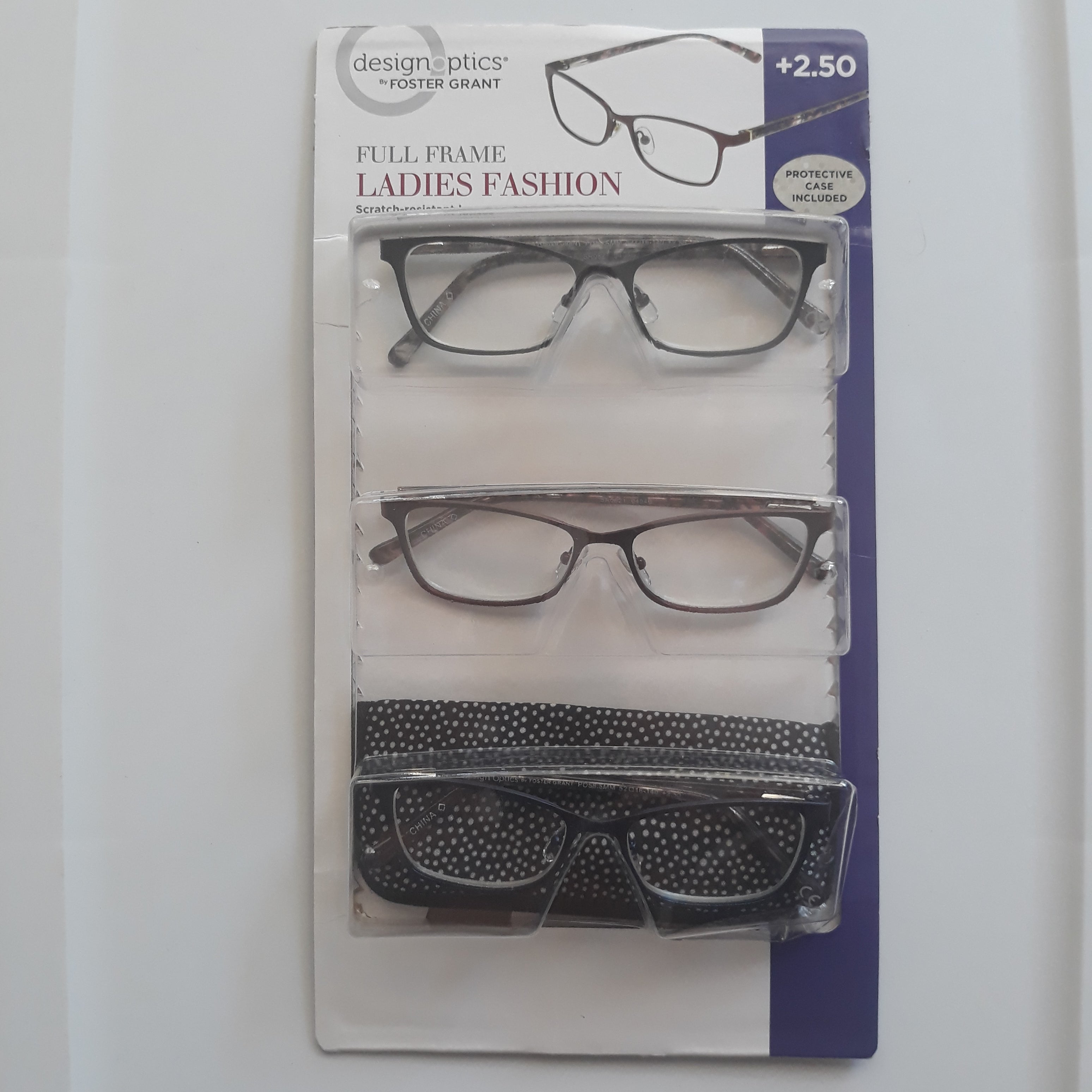 Design Optics By Foster Grant Full Frame Donna Moda Confezione da 3 - Foto 7 di 7