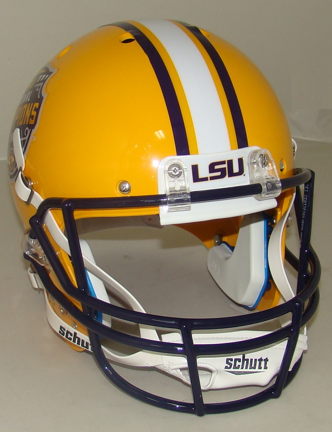 LSU TIGERS ALTERNATE GRIDIRON GOLD SCHUTT FULL SIZE REPLICA FOOTBALL