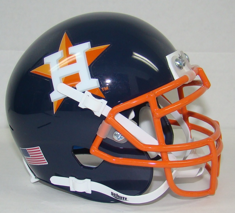 Houston Astros Schutt Mini FOOTBALL Helmet 714195867972 eBay