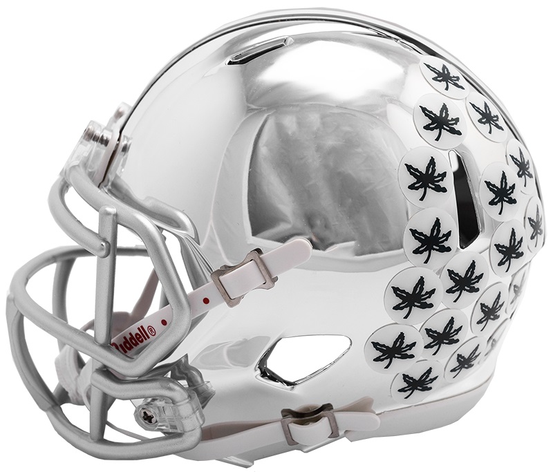 Ohio State Buckeyes Alternate Chrome NCAA Riddell Speed Mini Helmet