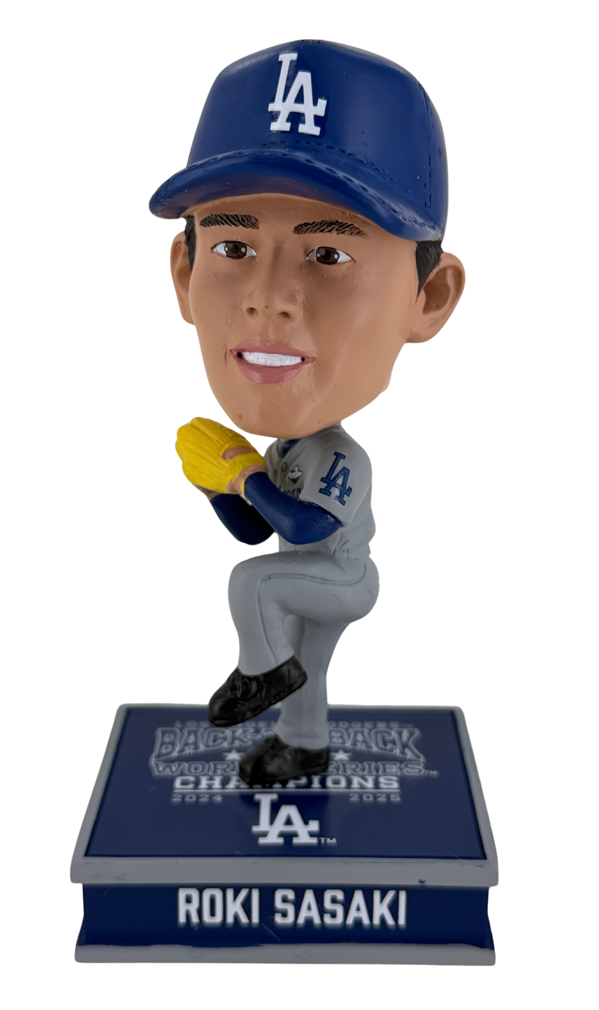 Roki Sasaki Dodgers 2025 World Series Champions Mini Bighead 4.5
