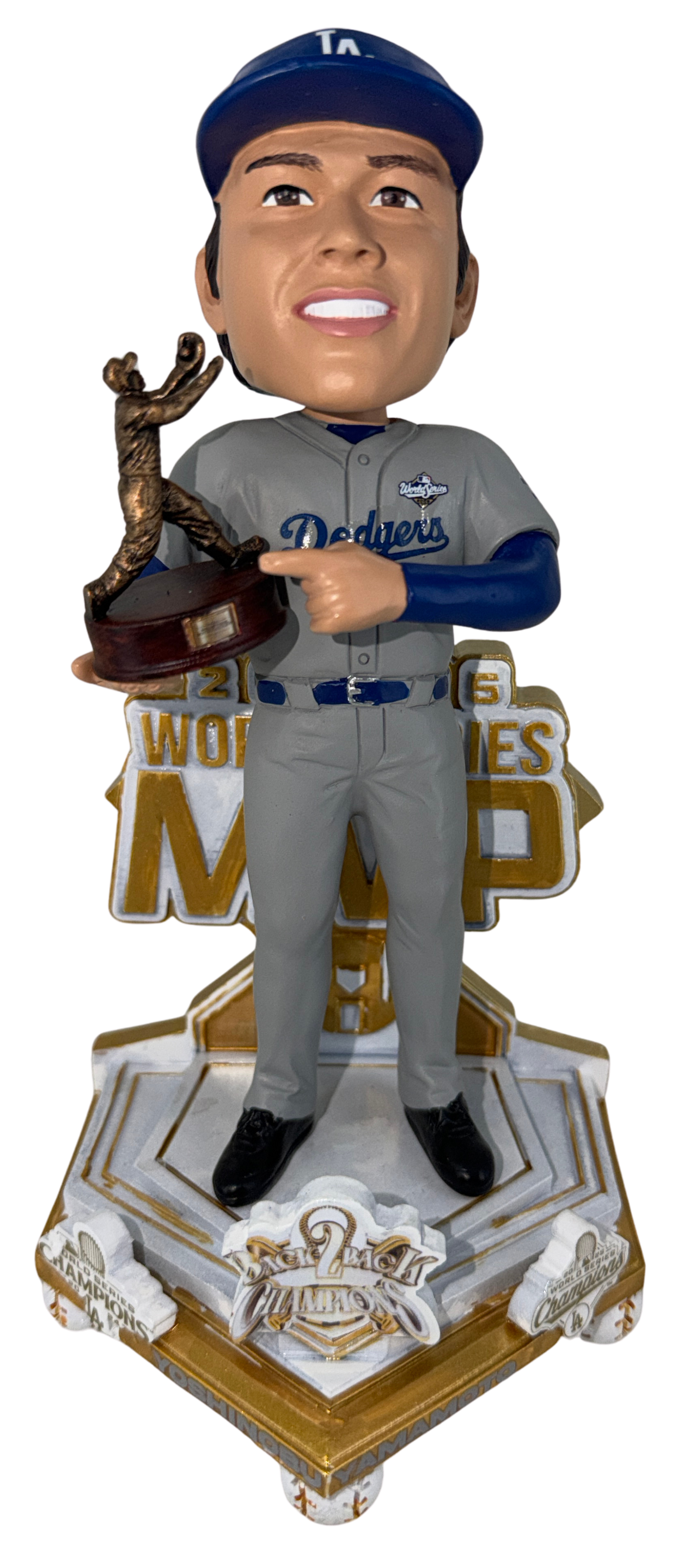 Yoshinobu Yamamoto ボブルヘッド フィギュア Yoshinobu Yamamoto Dodgers 2025 Back To Back World Series MVP