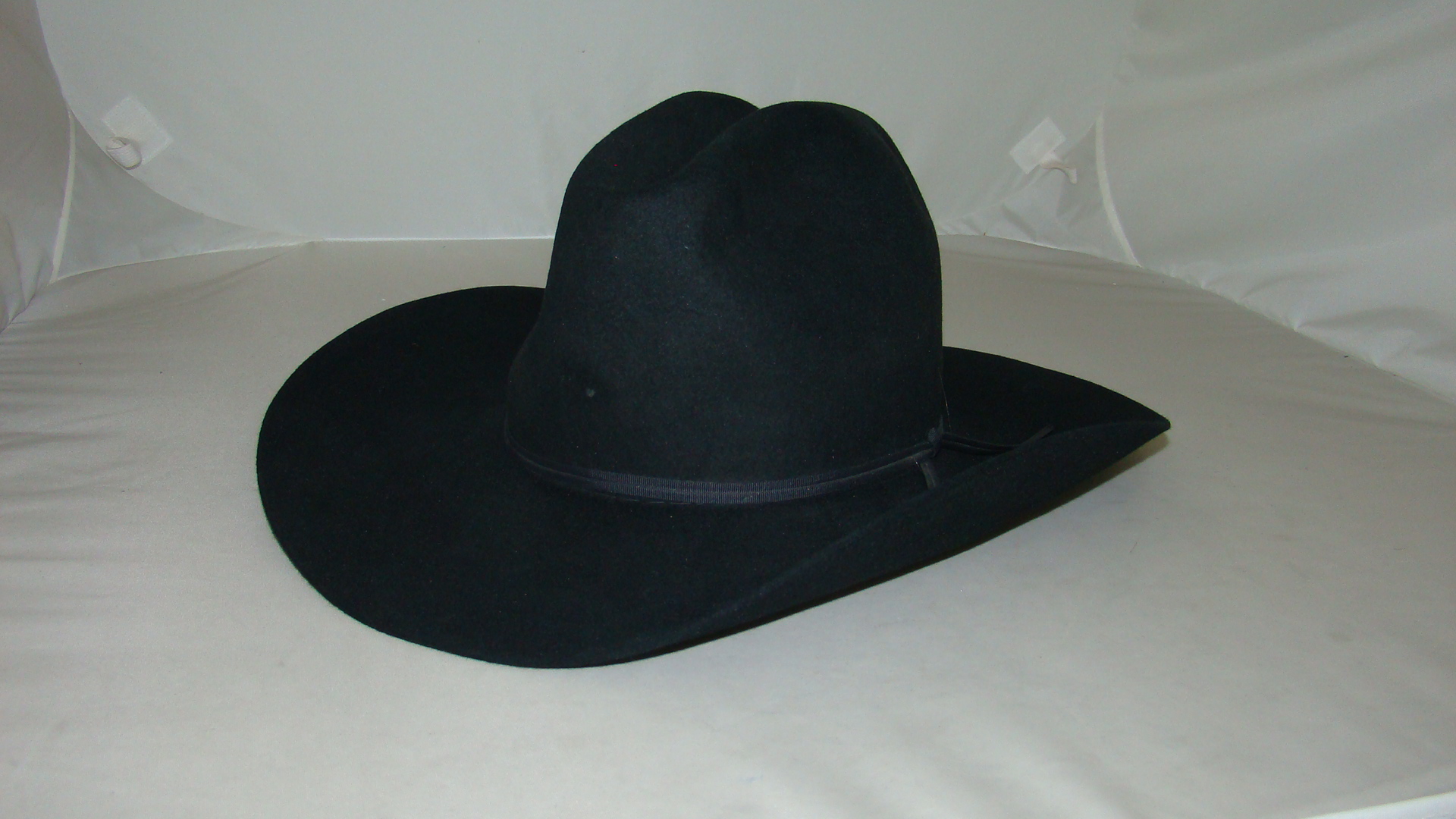 RESISTOL 4XXXX-BEAVER ウエスタンハット 7 1/8 Resistol Men's Black Cowboy Hat Size 7 1/8 Suede 4XXXX Beaver Long