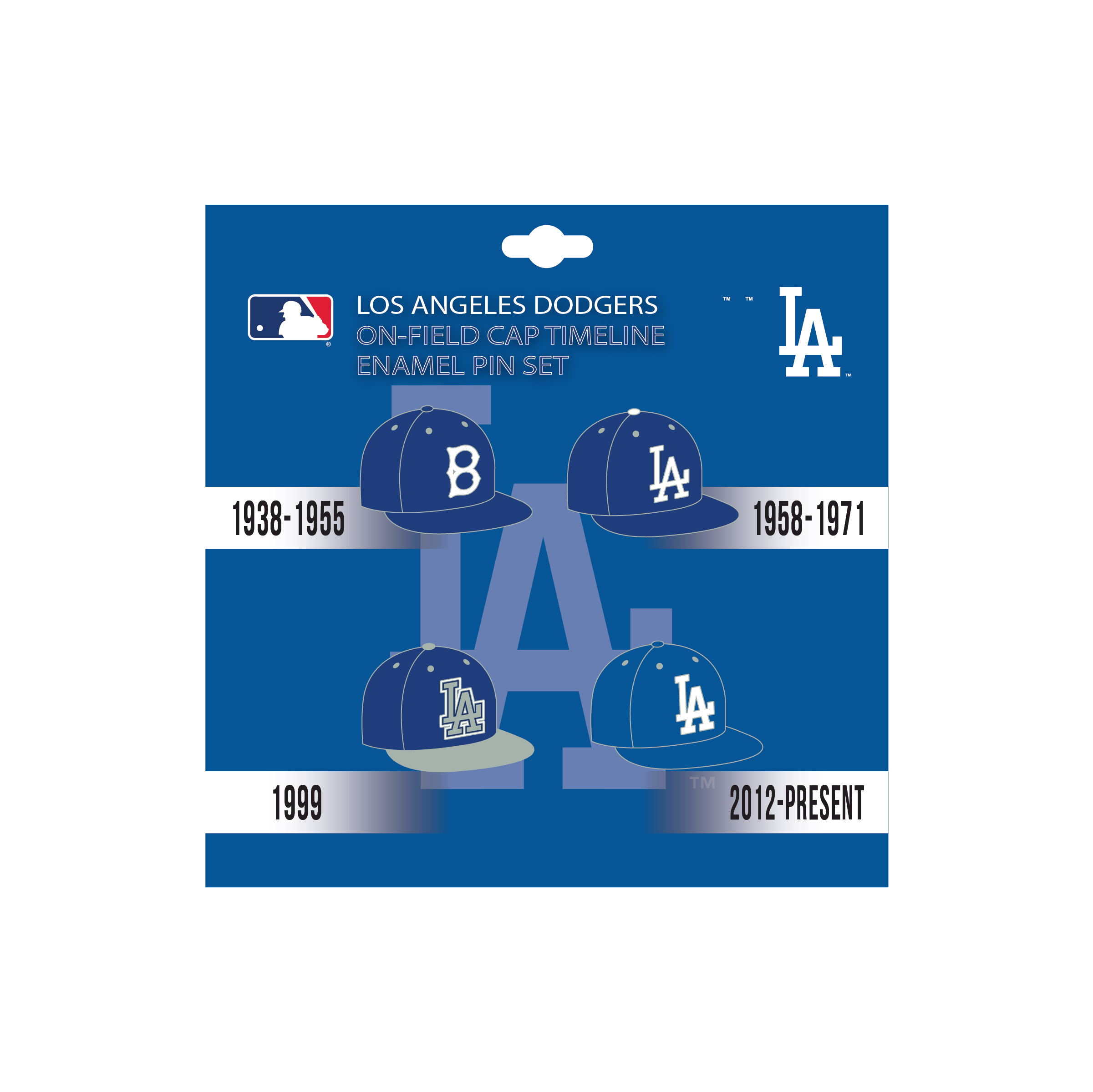 Los Angeles Dodgers MLB OnField Cap Timeline Enamel Lapel Pin Set 657175438680 eBay