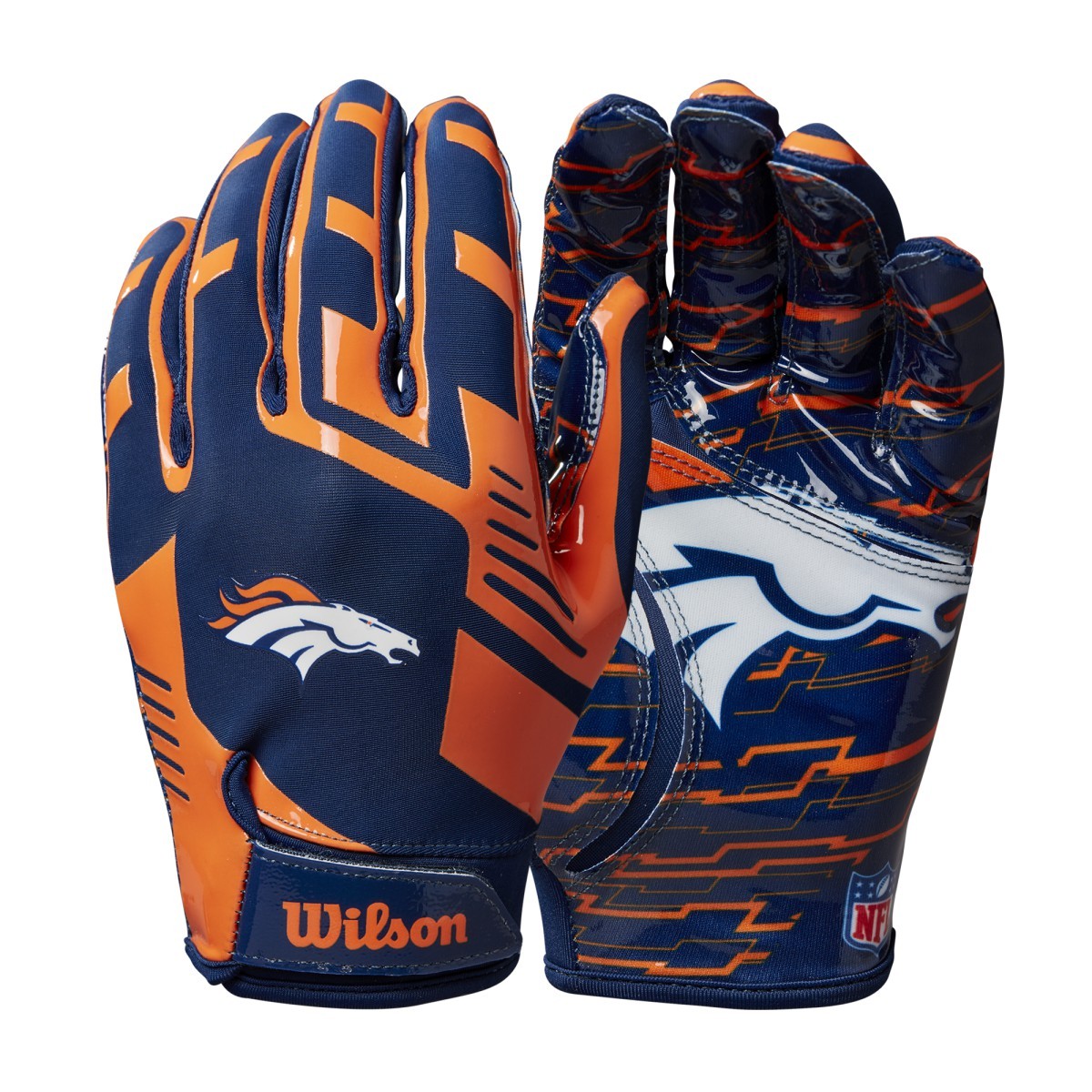 Denver Broncos Youth NFL Stretch Fit Receivers Gloves eBay