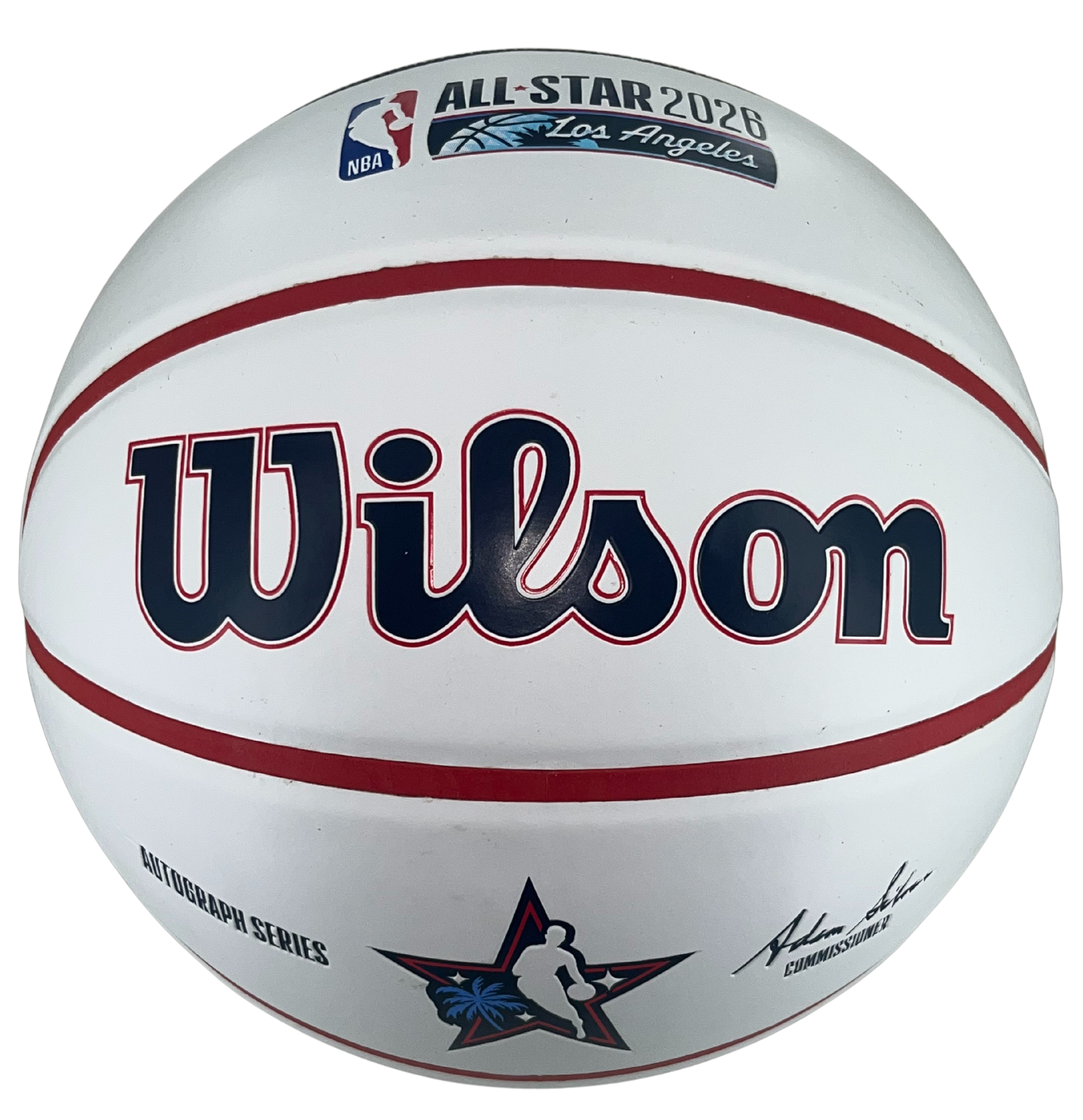 2026 NBA All-Star Game White Panel Autograph Full Size Basketball