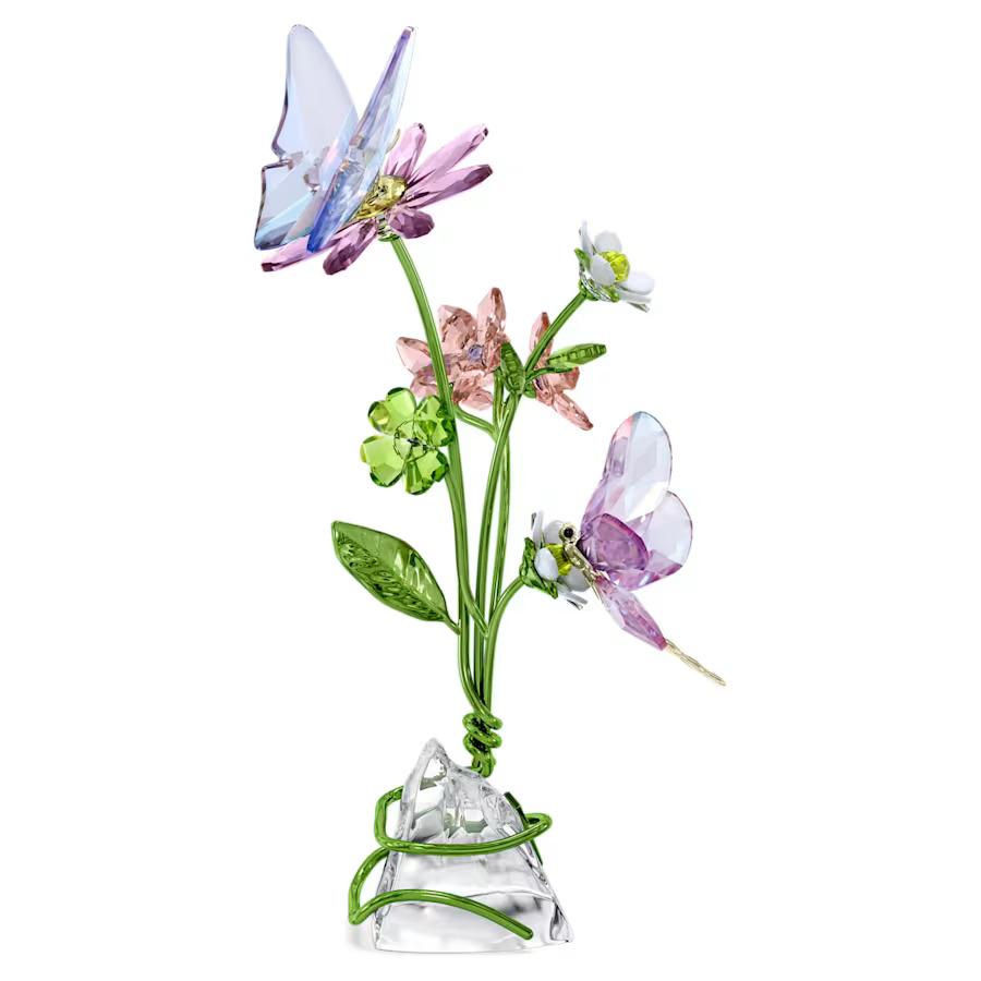 Figura Decoración Mariposa y Flores Idilia Cristal Swarovski 5669353 - Imagen 1 de 4