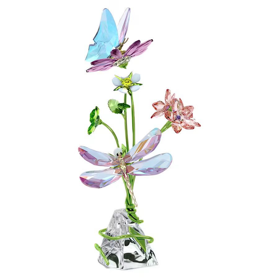 Figura Decoración Mariposa y Flores Idilia Cristal Swarovski 5669353 - Imagen 2 de 4