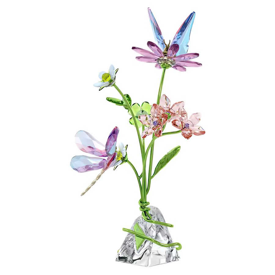 Figura Decoración Mariposa y Flores Idilia Cristal Swarovski 5669353 - Imagen 3 de 4