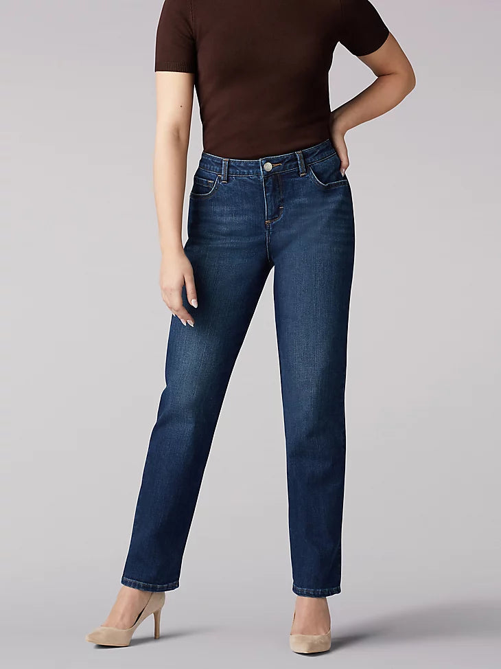 Lee Women's Ellis Relaxed Fit Straight Leg Jean Classic Fit - Picture 2 of 2