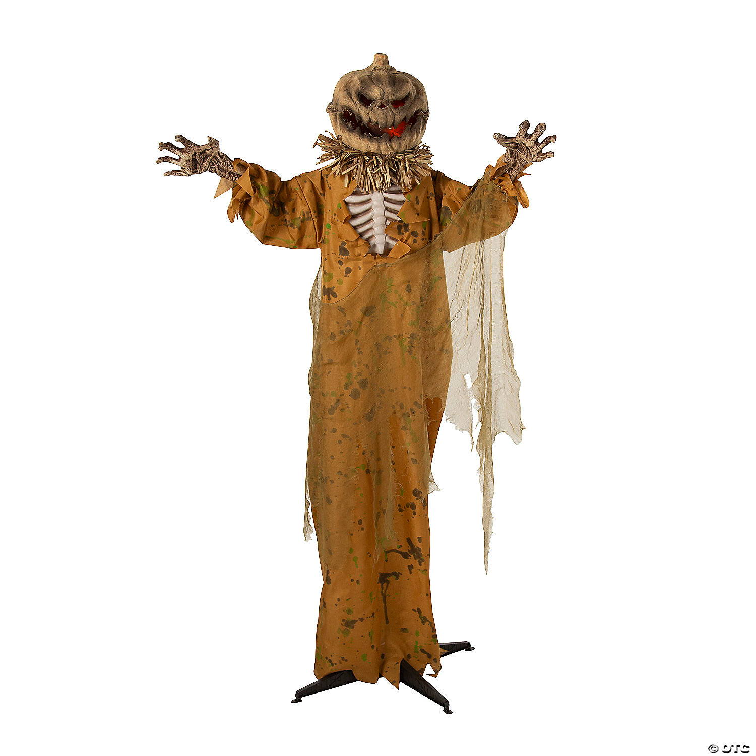 5 1/2 Ft. Standing Pop Up Head Pumpkin Man Halloween Prop Decoration - Bild 2 von 6
