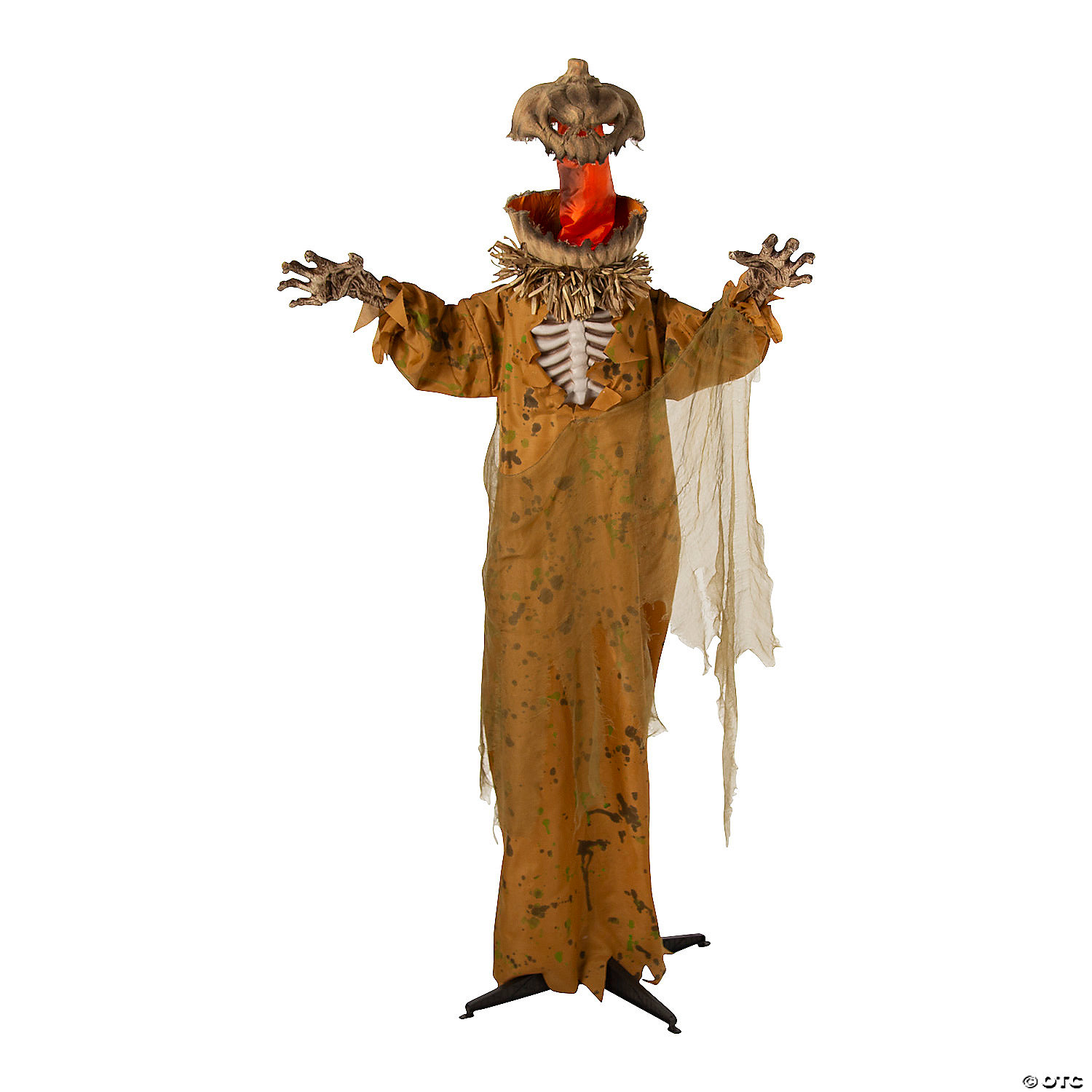 5 1/2 Ft. Standing Pop Up Head Pumpkin Man Halloween Prop Decoration - Bild 3 von 6