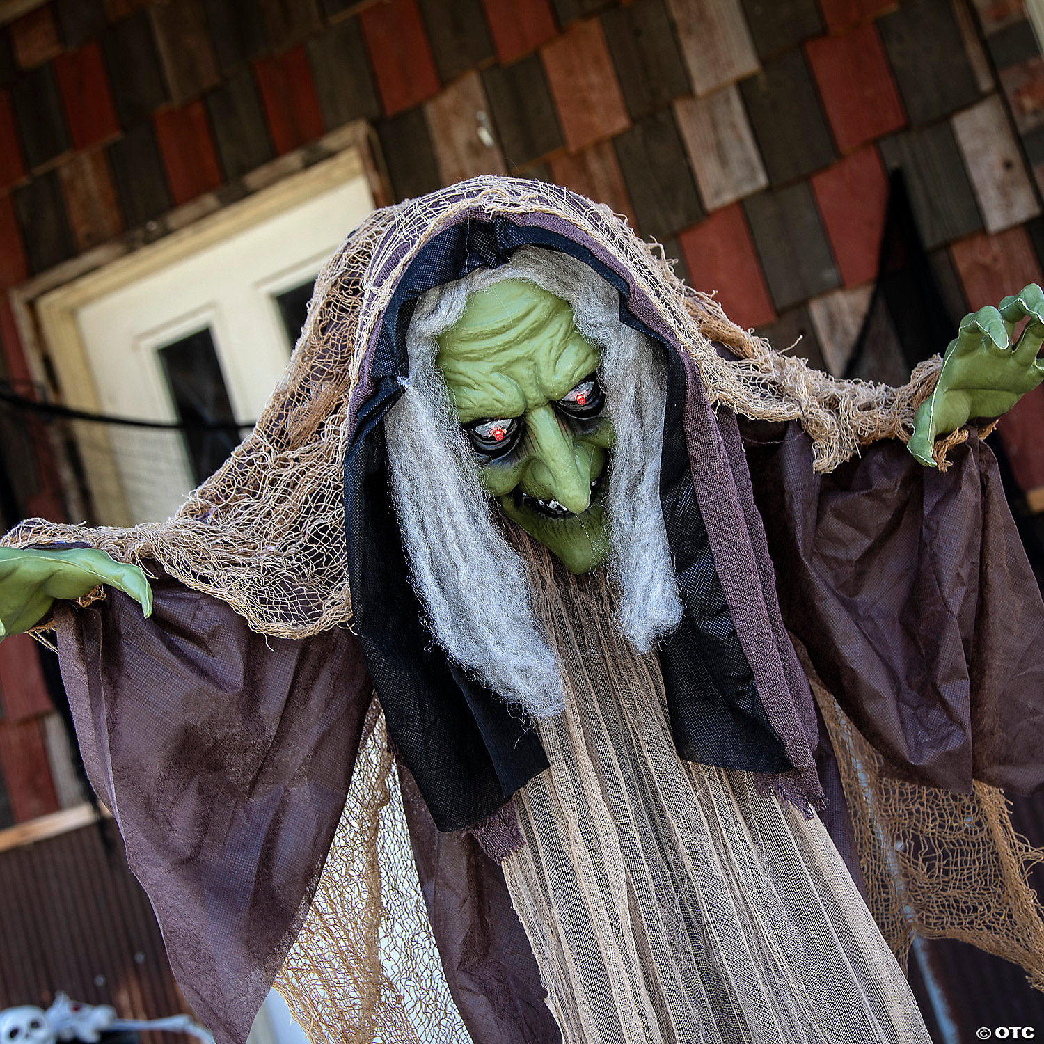 Light-Up Standing Hunchback Witch Halloween Prop Decoration 43" x 57" - Bild 4 von 6