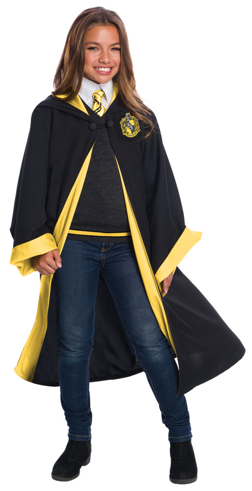 Hufflepuff Set Deluxe Harry Potter Movie Child Girl Costume - Picture 4 of 4