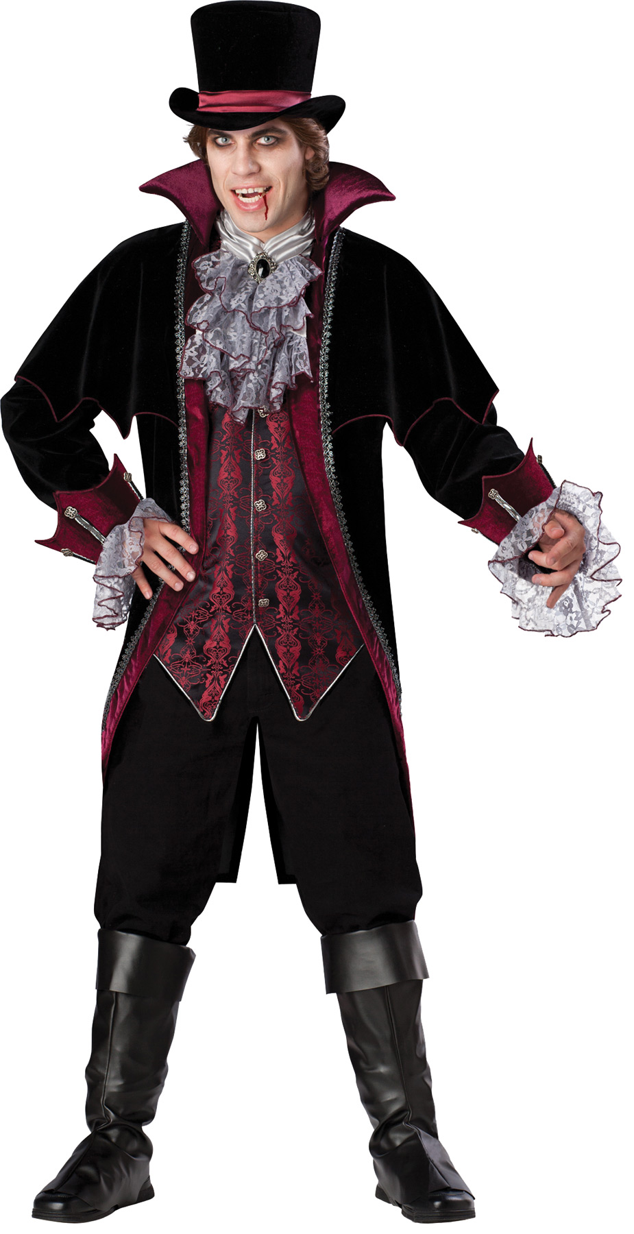 Men's Vampire Of Versailles Costume - Picture 4 of 4