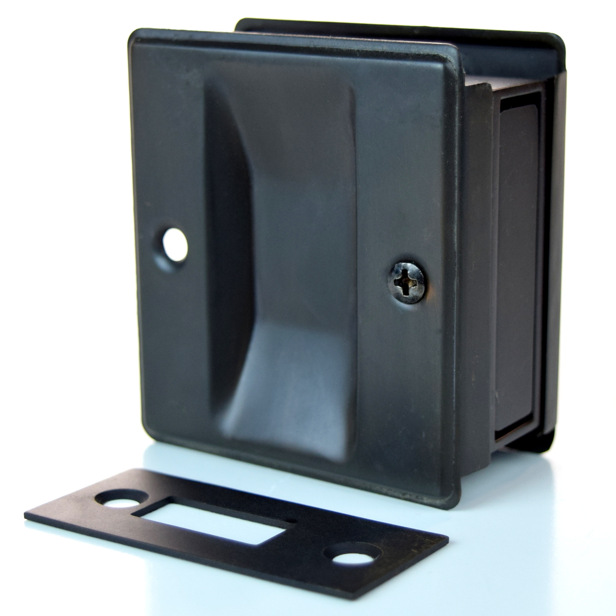 Cal Royal SDL17US10B Passage Sliding Door Pocket Lock, Oil Rubbed