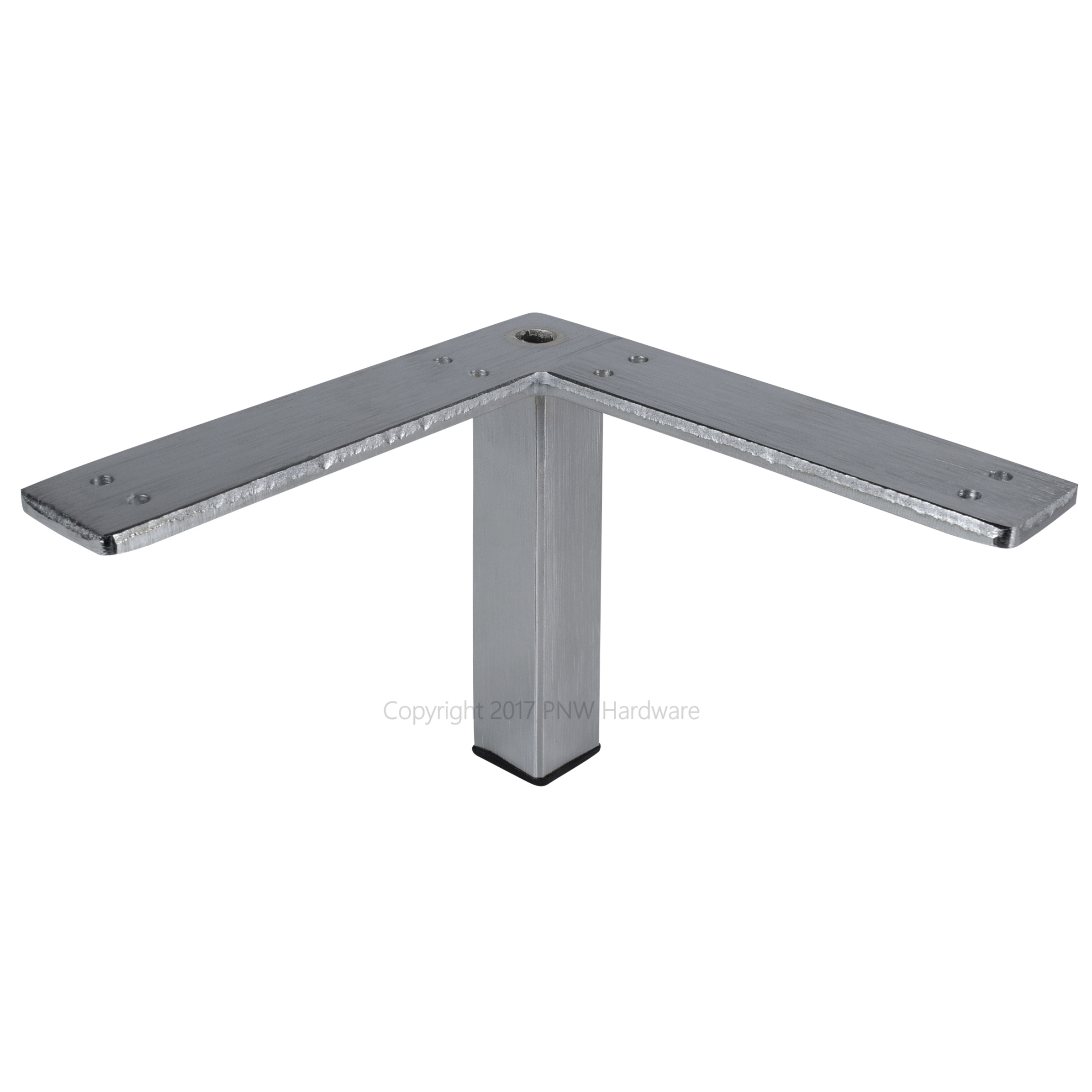 5” Hafele HeavyDuty Corner Furniture Foot Table Leg, Square Tube