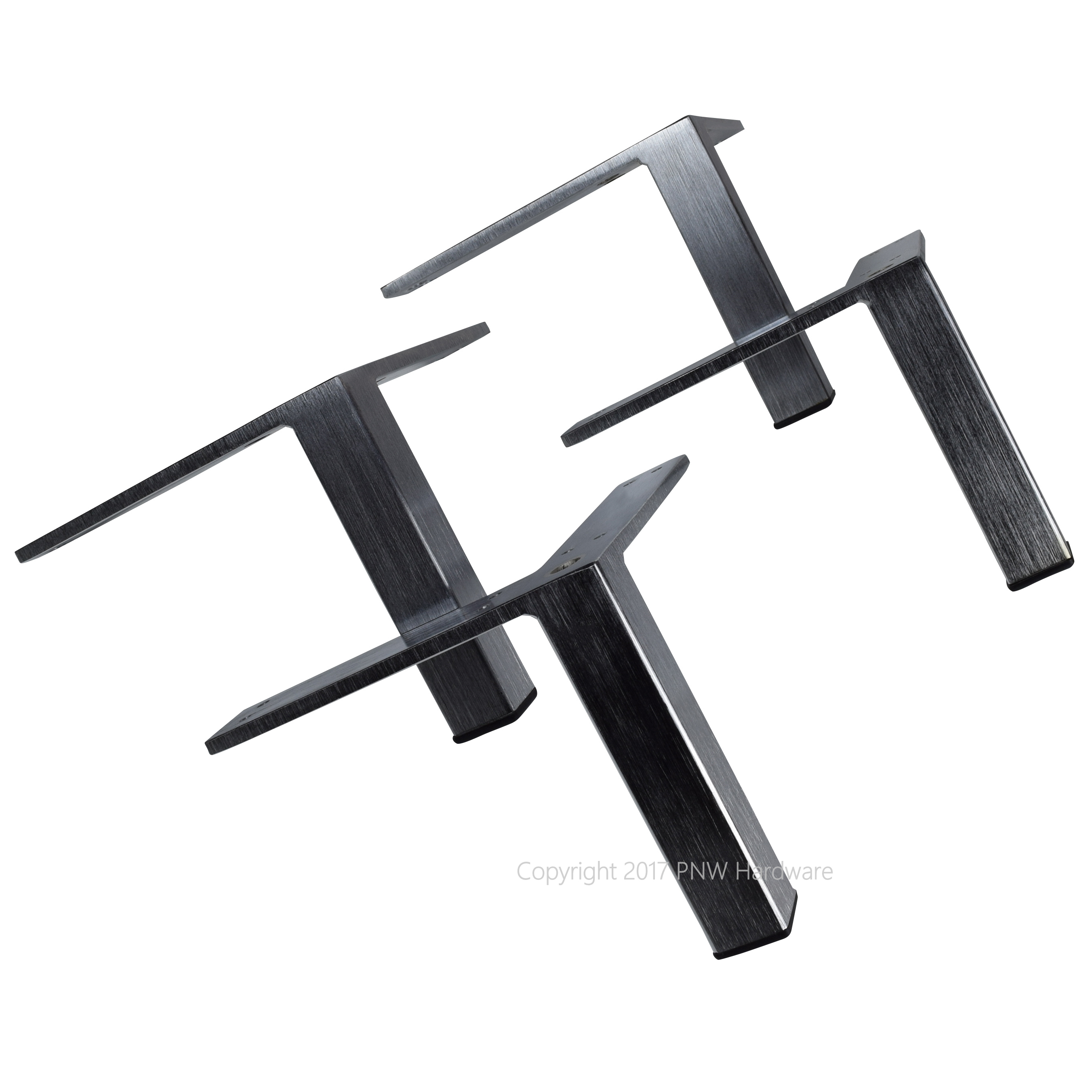 Lot of (4) Hafele 5" HeavyDuty Square Furniture Legs Table Foot