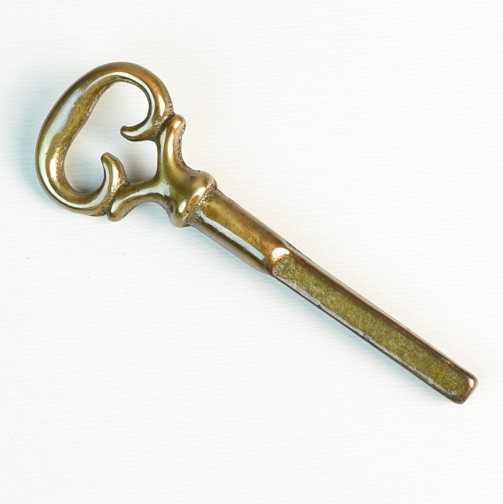 Key Brass Finish Skeleton Antique