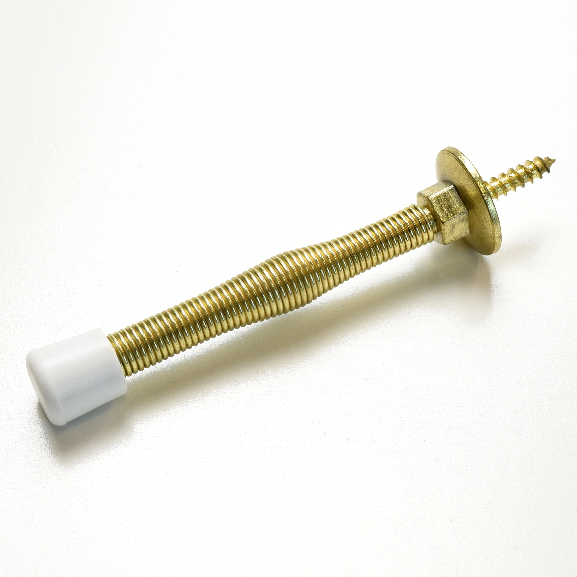 Satin Chrome Spring Door Stop with Bumper 10-Pack Hickory PBH0229-SC