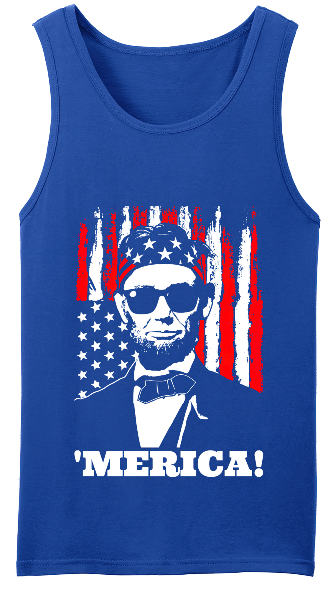 シャツ Abraham Lincoln Merica Tank Top Memorial Independence Day July 4th