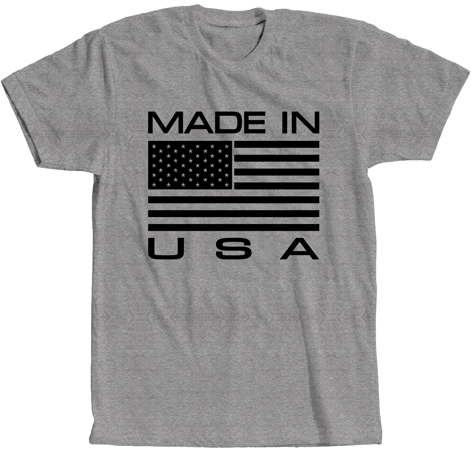 Made in USA T-Shirt Patriotic Dem Rep Flag Army 4th July Logo Flag State Trump - Picture 4 of 9