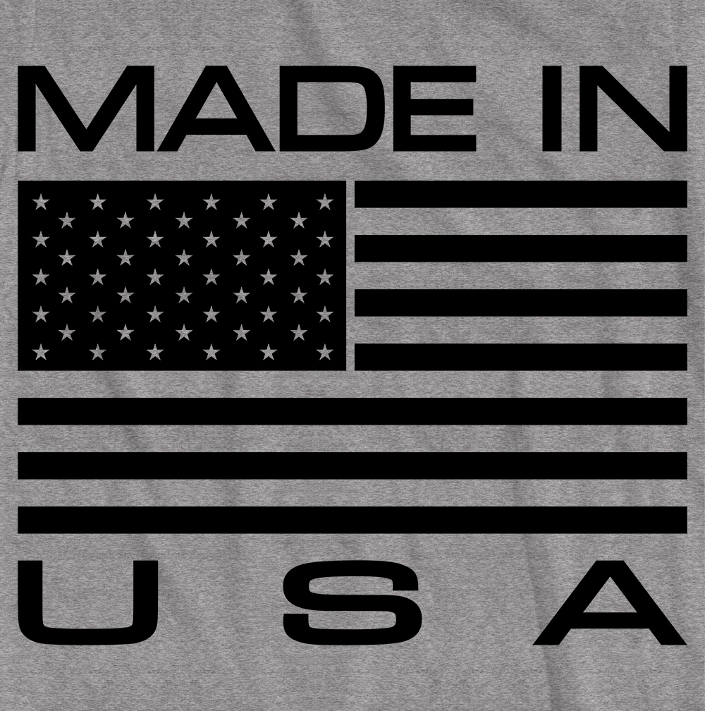 Made in USA T-Shirt Patriotic Dem Rep Flag Army 4th July Logo Flag State Trump - Picture 5 of 9