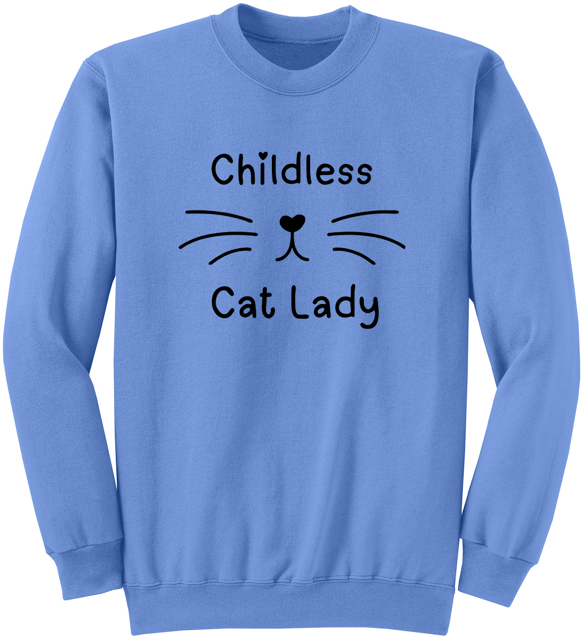Childless Cat Lady Fleece Sweatshirt Sweater Top for Women - Picture 10 of 16