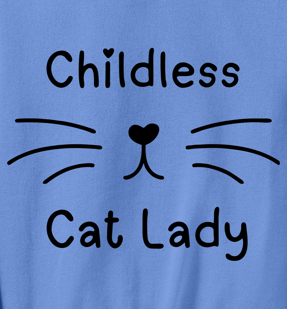 Childless Cat Lady Fleece Sweatshirt Sweater Top for Women - Picture 11 of 16