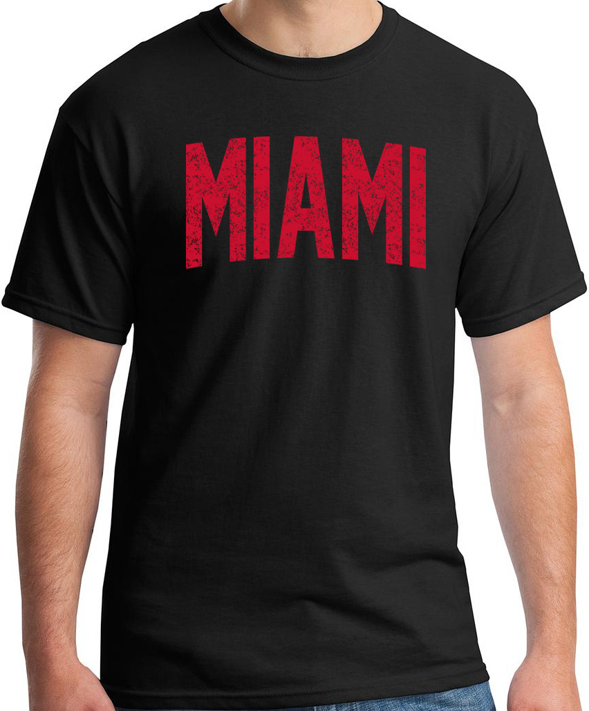 Miami Football Basketball Fan Vintage T-Shirt