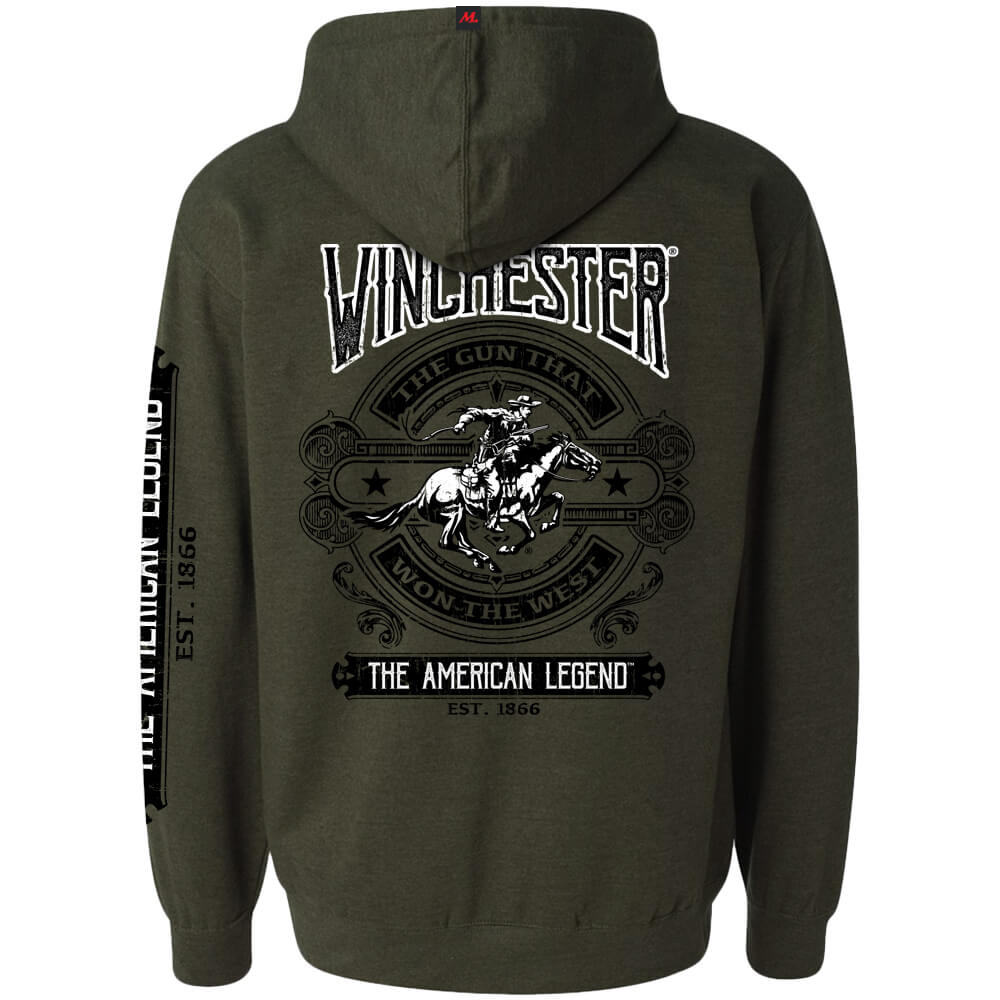 Felpa con cappuccio Winchester Pro - Legend of Winchester da uomo in pile - Foto 11 di 16