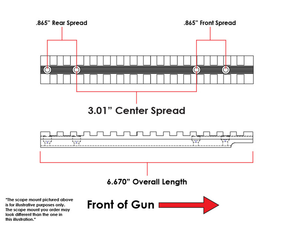 EGW Ruger American Short Action Picatinny Rail 20 MOA 46152-img-1