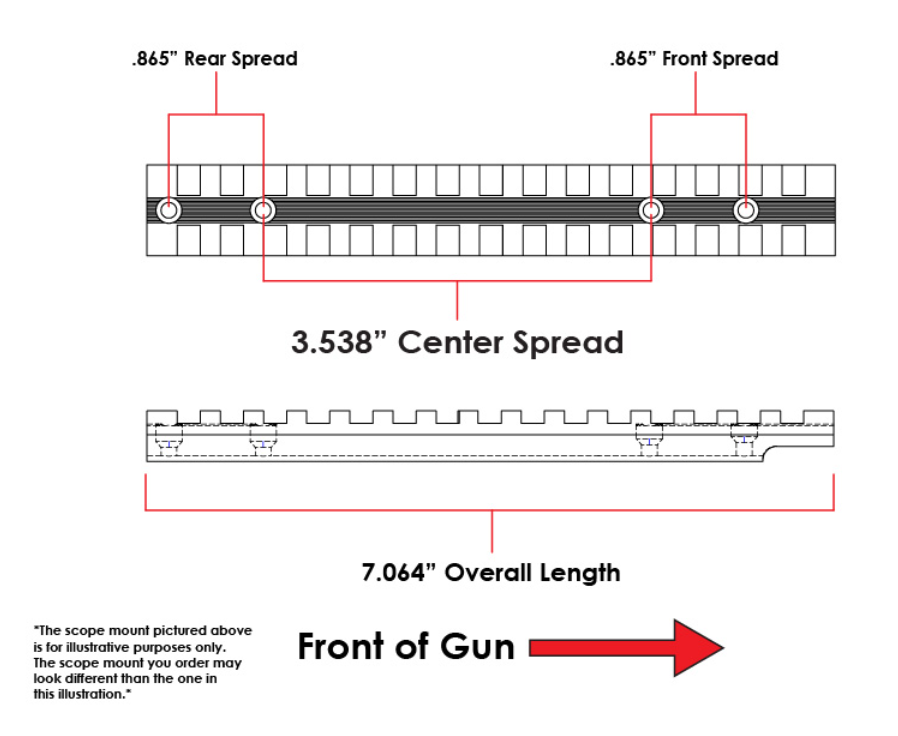 EGW Ruger American Long Action Picatinny Rail 0 MOA 46160-img-1