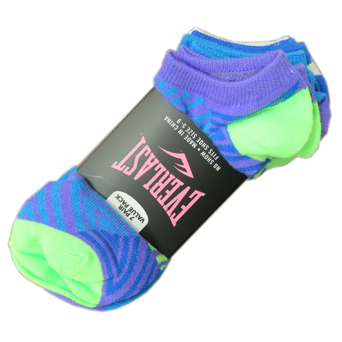 Everlast Women's Athletic Socks, Funky Colorful, Funky Geometric ...