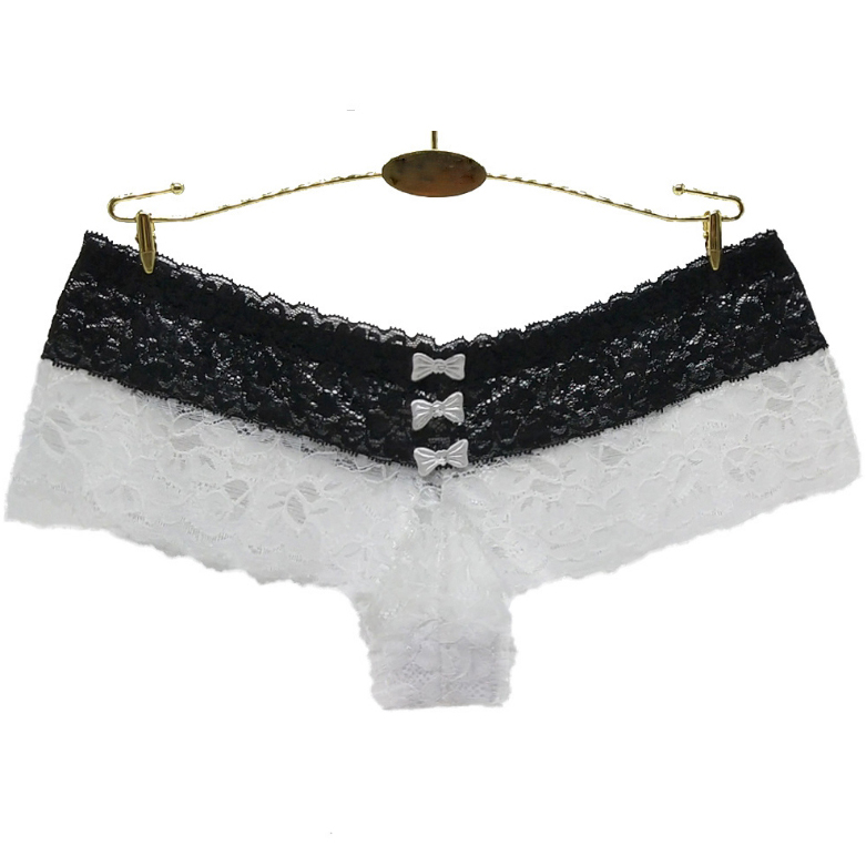 6Pack Women's Lace Boyshorts Bikini Panties Sexy Boy Shorts Panty